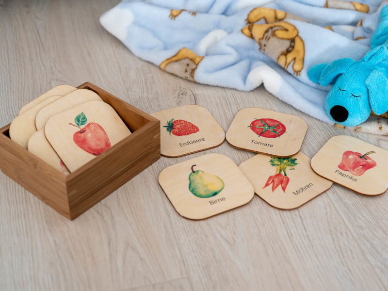 DIY Holz-Wortkarten