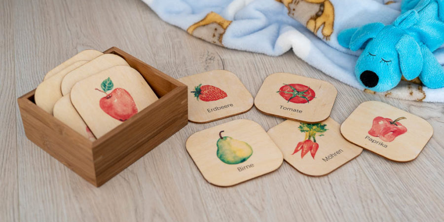 DIY Holz-Wortkarten